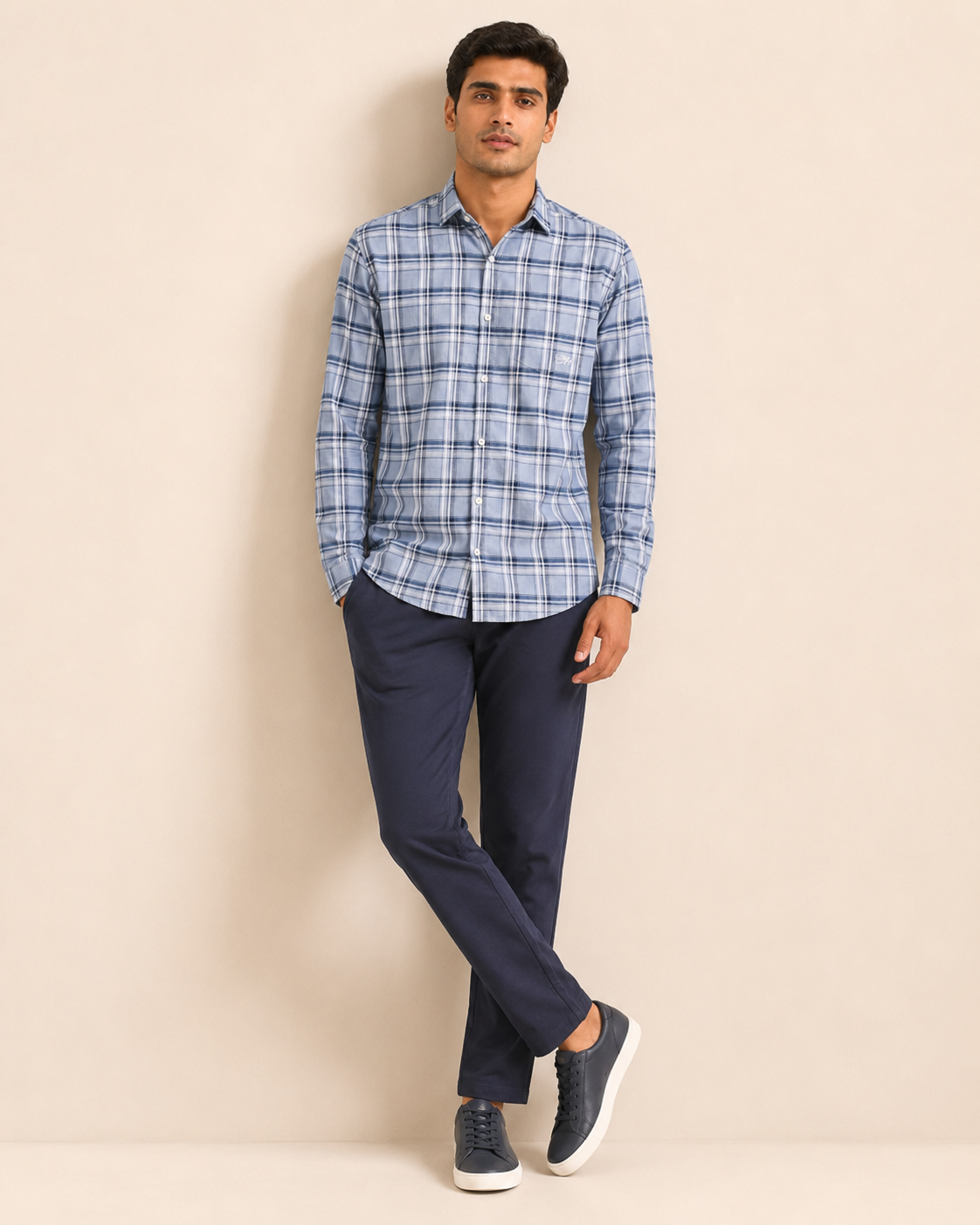 Skyline Plaid Cotton Shirt
