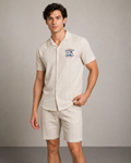 Men’s Mountain Badge Textured Cord Set | Shirt & Shorts Co-ord