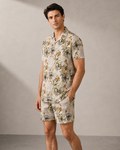 Men’s Earthy Floral Printed Cord Set | Shirt & Shorts Co-ord