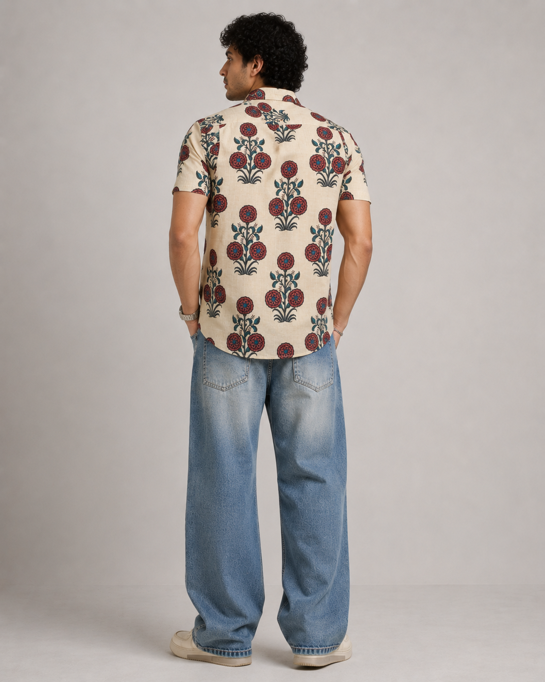 Heritage Floral Print Cotton Shirt