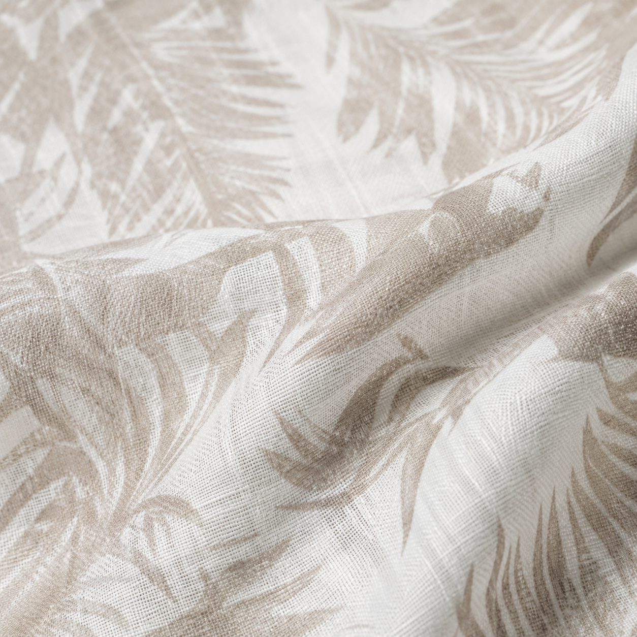 Ivory Leaf Cotton Shirt
