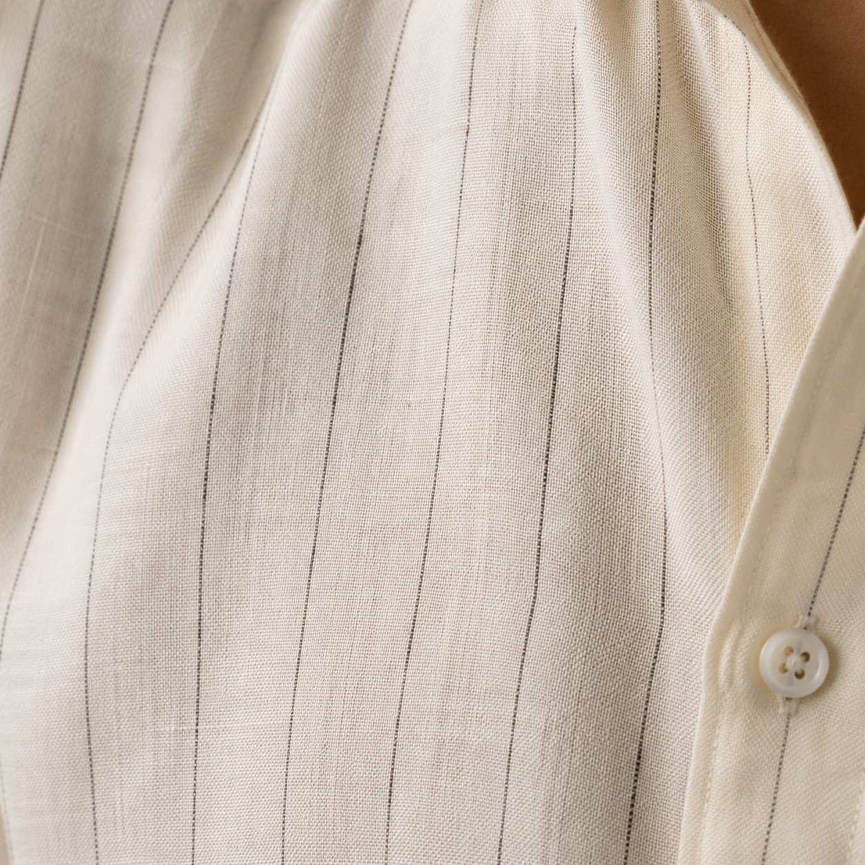 Ivory Dotted Stripe Shirt