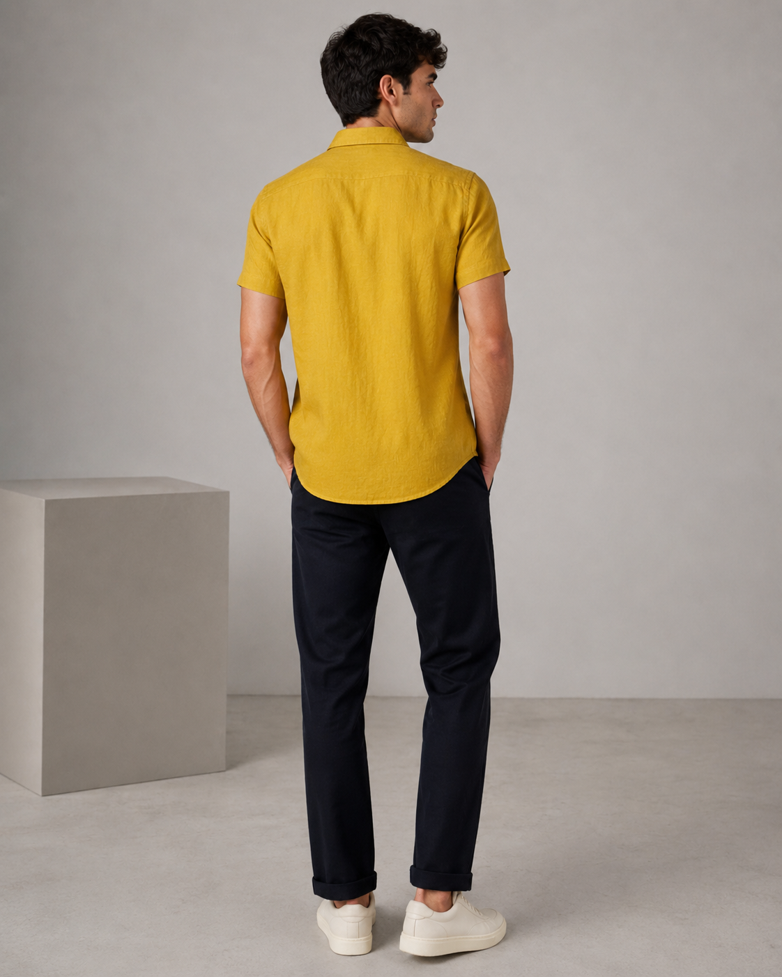 Pure Linen Shirt – Golden Sand