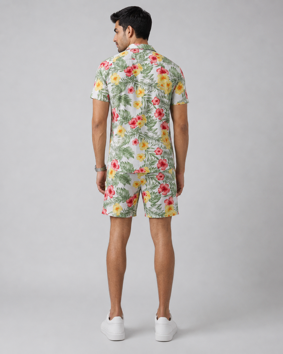Floral Printed Cord Set for Men – Premium Resort Wear Co-ord