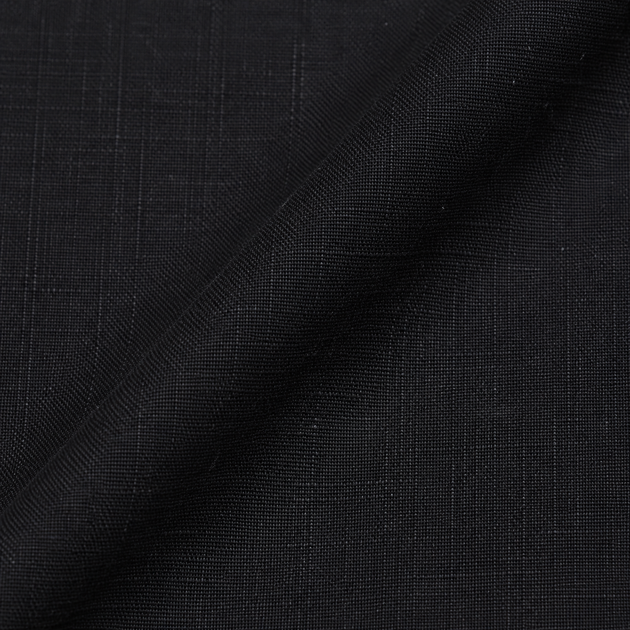 Black Texture Cotton Shirt