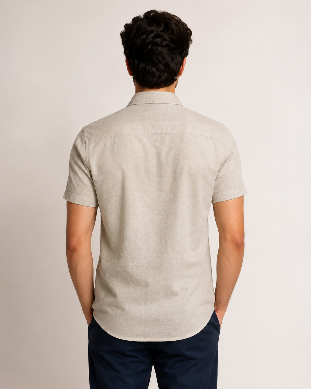 Sandstone Textured Cotton Shirt