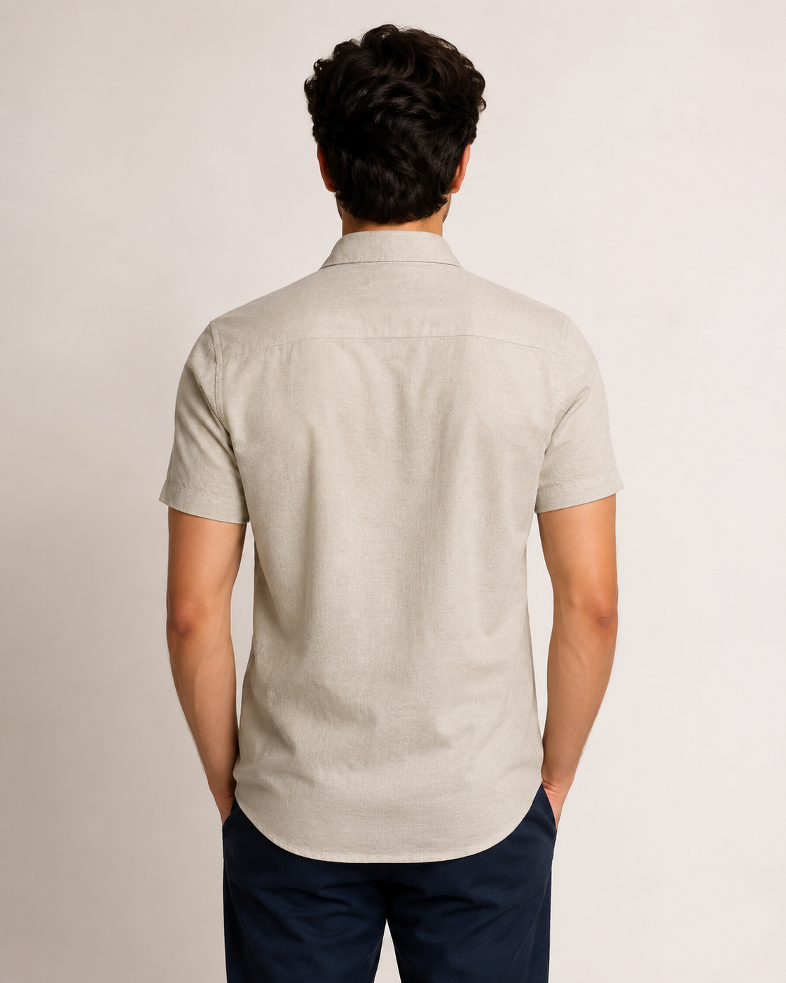 Sandstone Textured Cotton Shirt