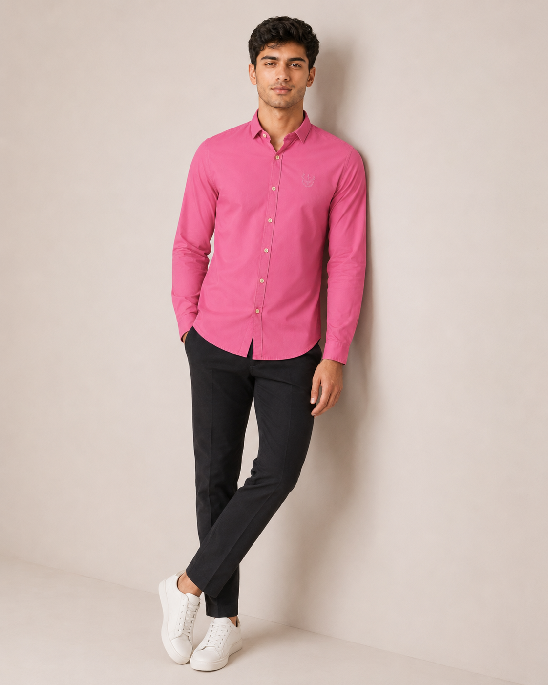 Rose Crest Cotton Shirt