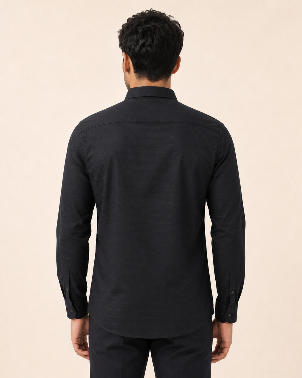 Black Horizon Cotton Shirt