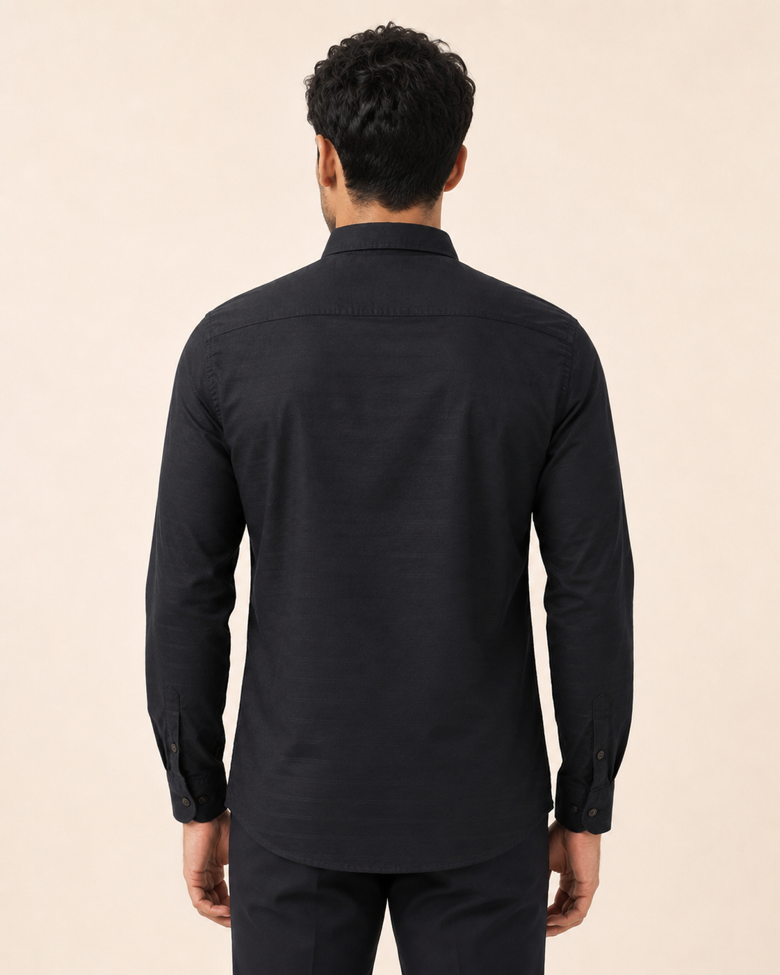 Black Horizon Cotton Shirt