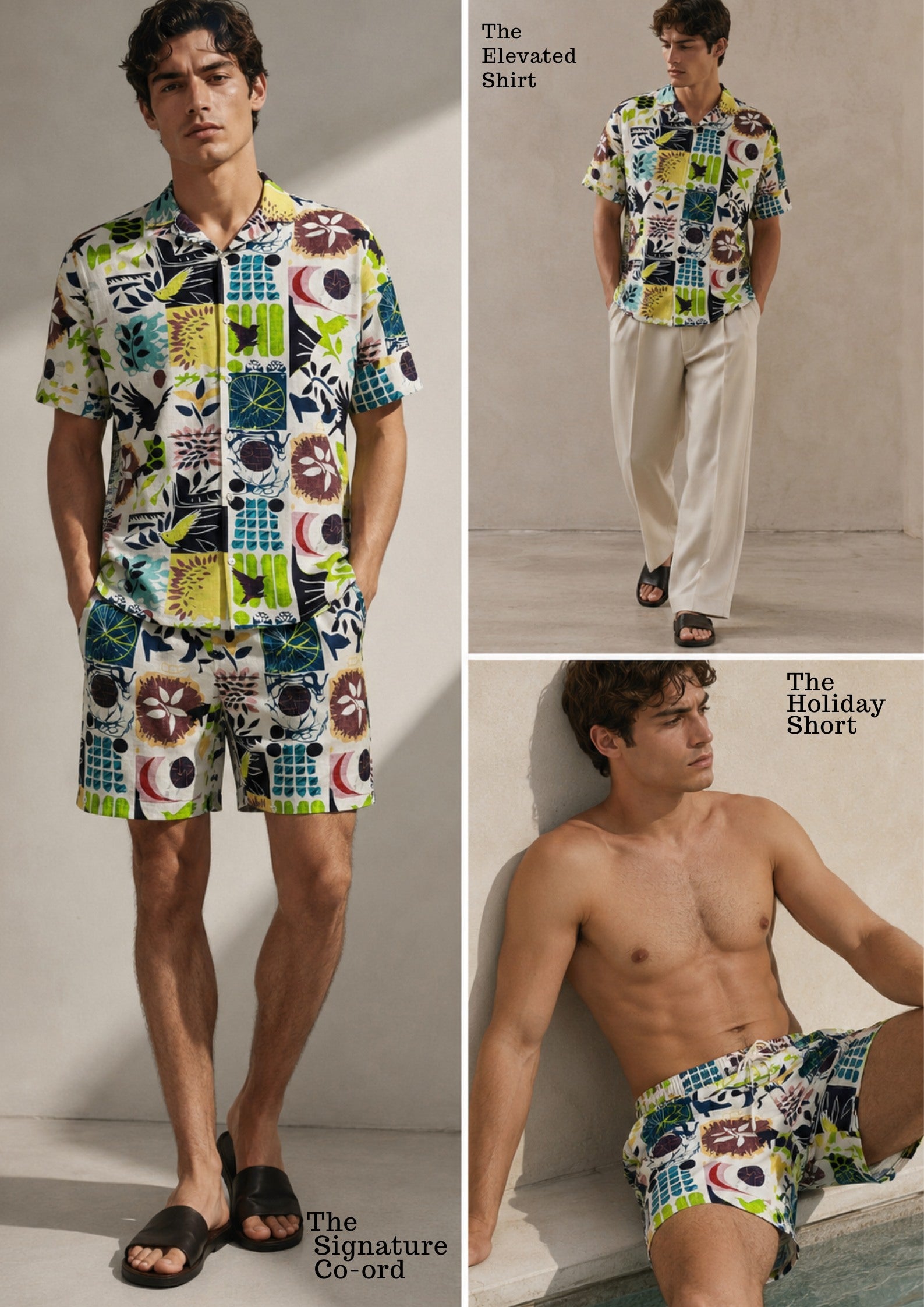 The linen cotton Vacation Print Co-ord