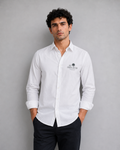 White Coastal Club Cotton Shirt